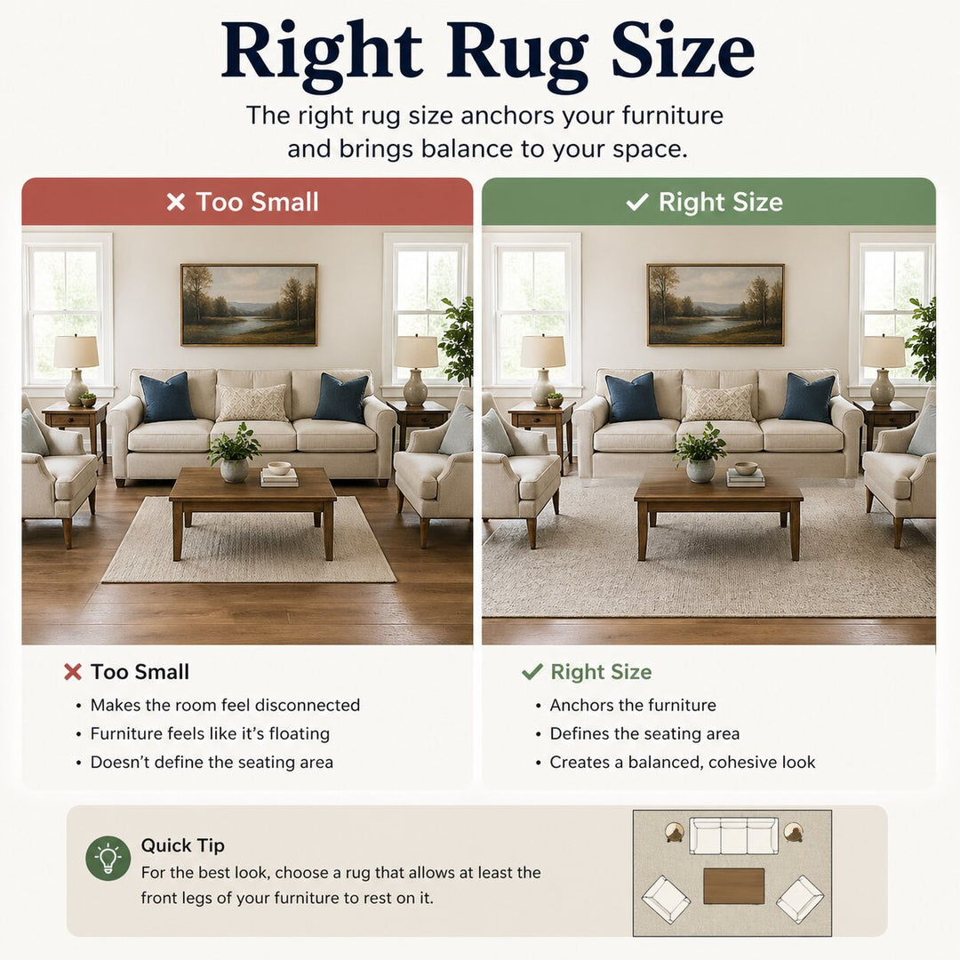 How to Choose the Right Rug Size for Your Living Room in Pakistan