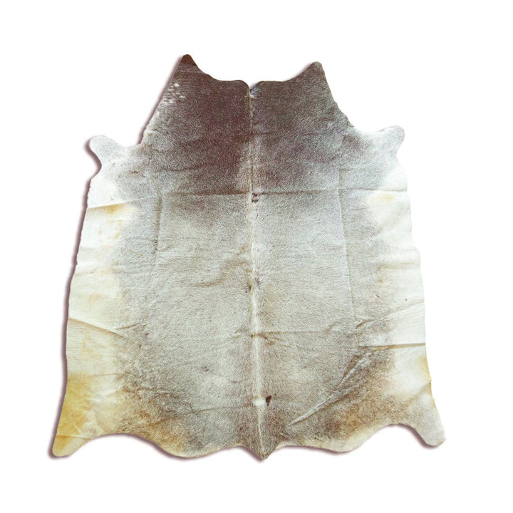 Grey plain Cow Hide 5.5X6 FT