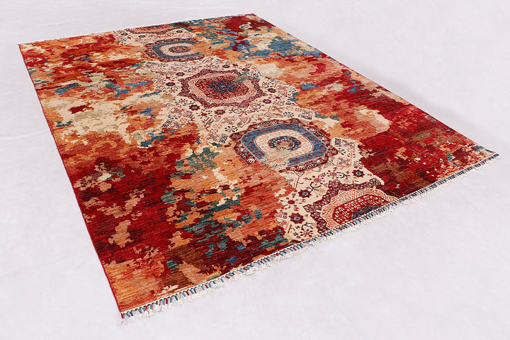 Earse Mamlook Handmade Rug 8x10 Ft