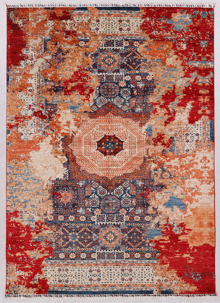 Earse Mamlook Handmade Rug 7.10x5.8 Ft