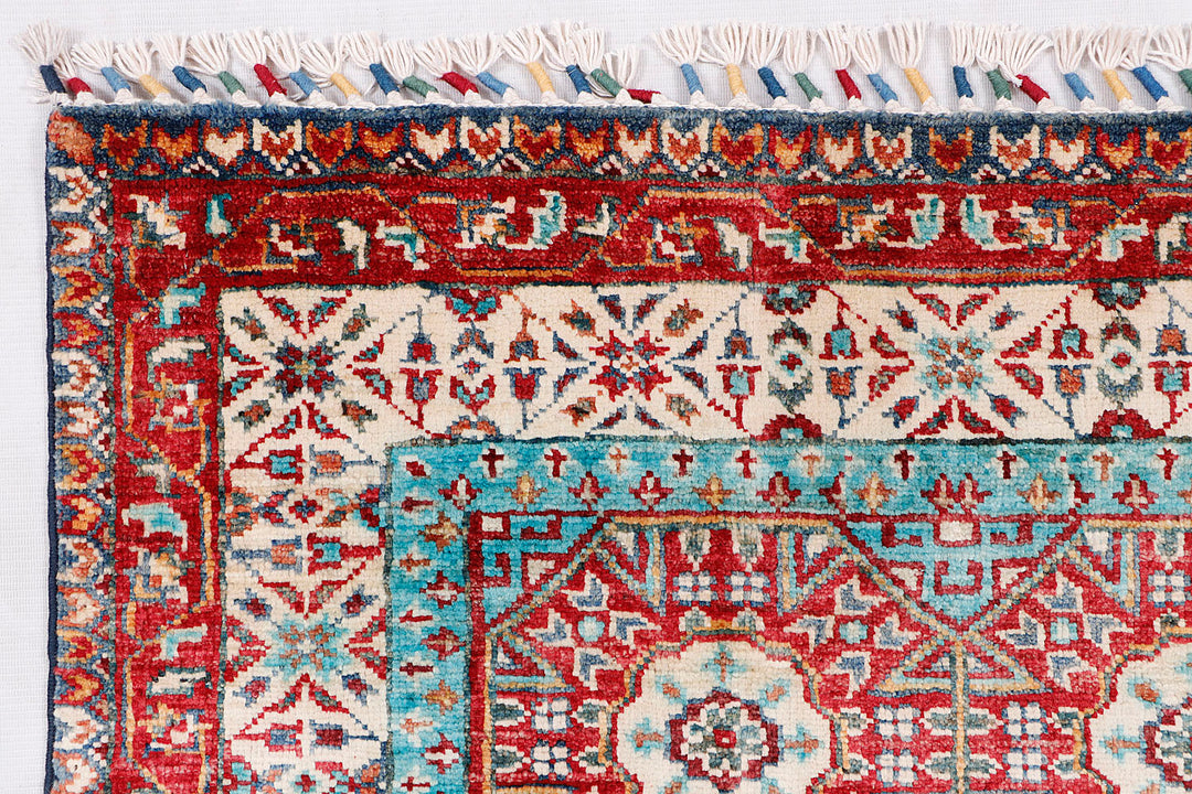 Fine Mamlook Handmade Rug 9.7x2.10 Ft