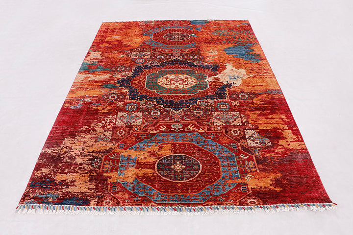 Earse Mamlook Handmade Rug 6x8 Ft