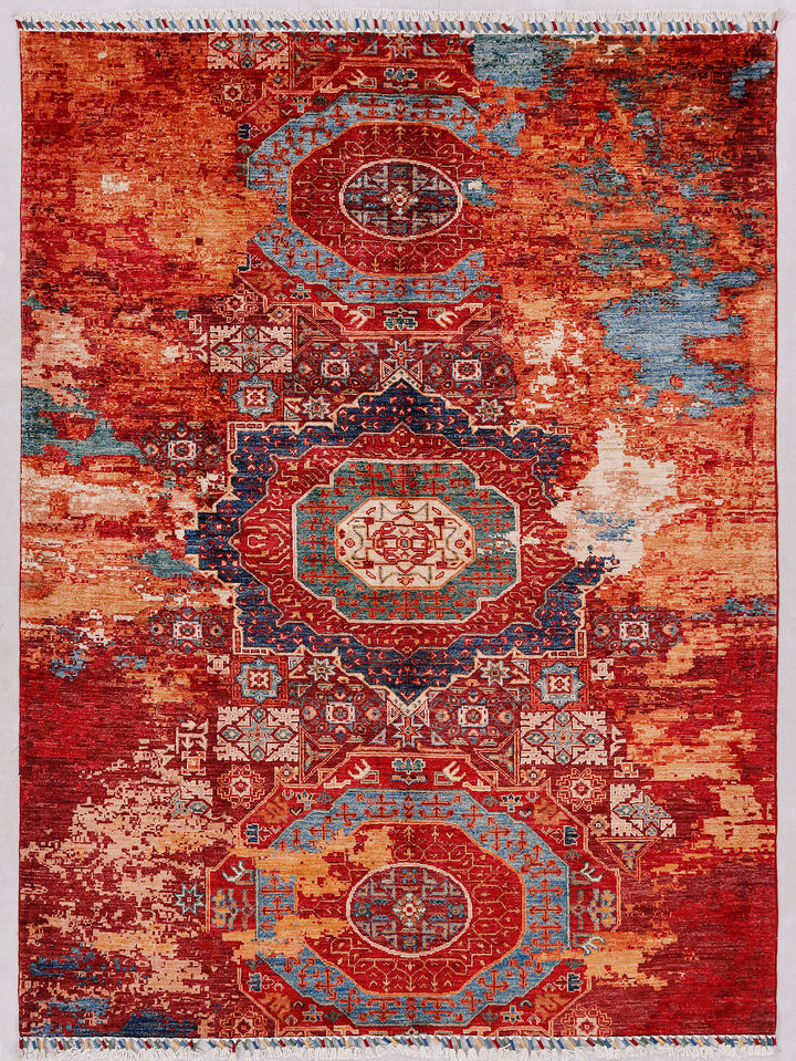 Earse Mamlook Handmade Rug 5x7 Ft