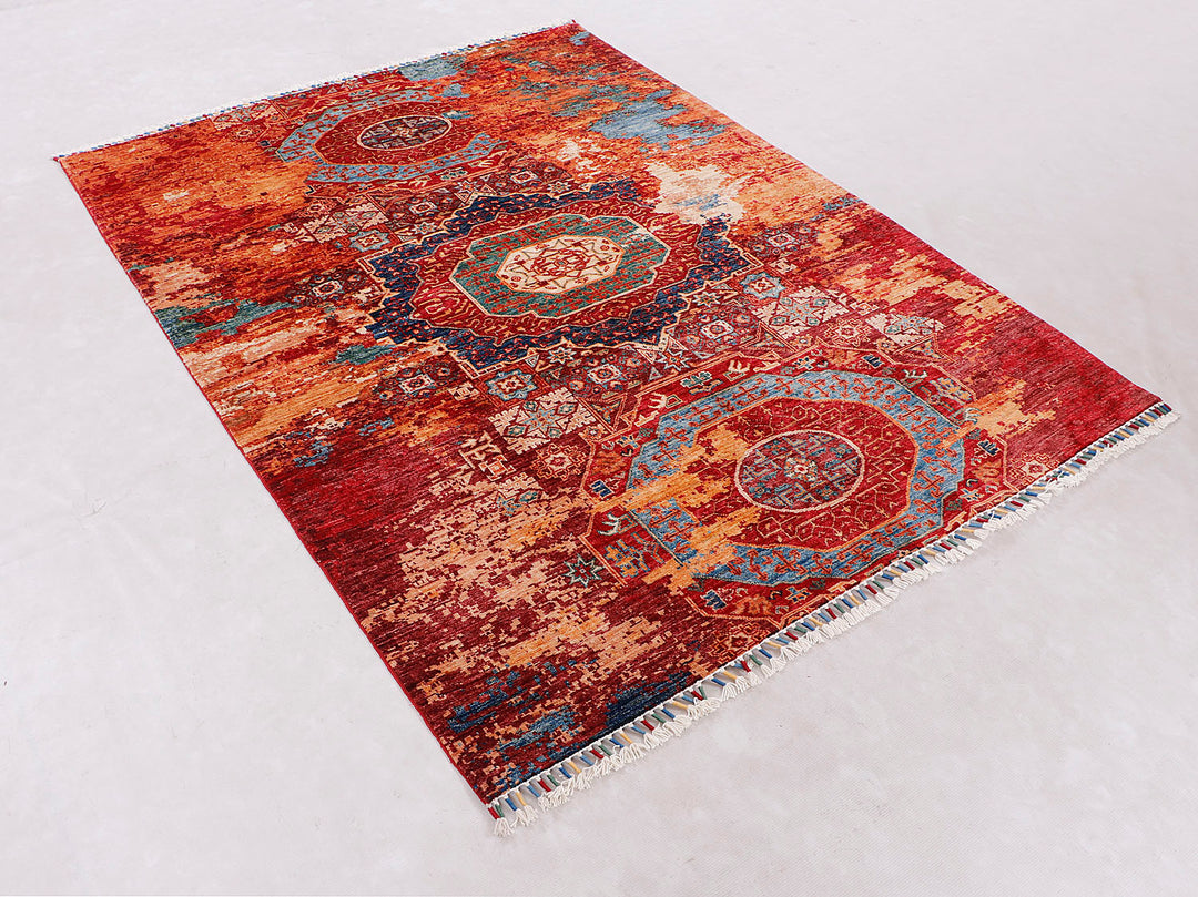 Earse Mamlook Handmade Rug 5x7 Ft