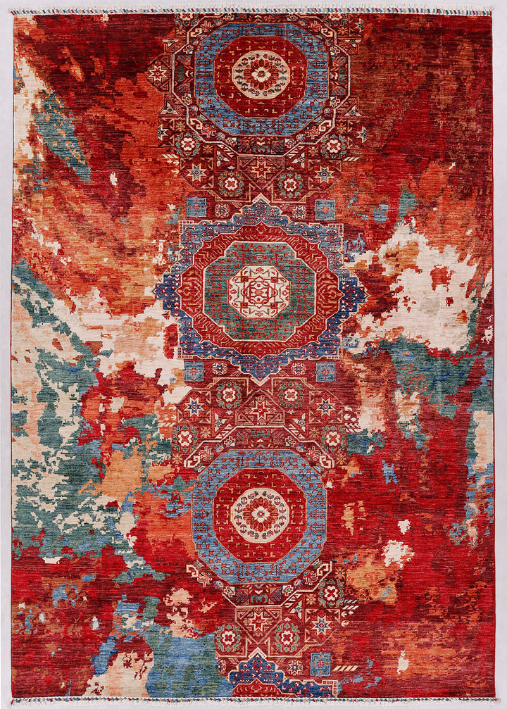 Earse Mamlook Handmade Rug 9.11x6.10 Ft