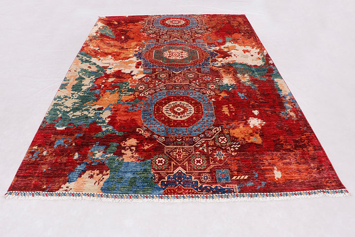 Earse Mamlook Handmade Rug 9.11x6.10 Ft