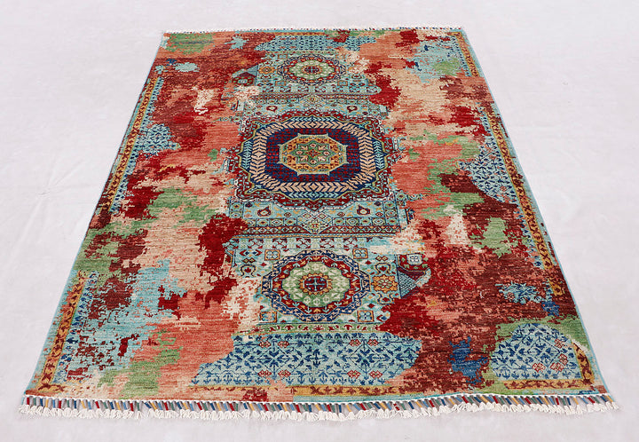 Earse Mamlook Handmade Rug 6.7x5.10 Ft