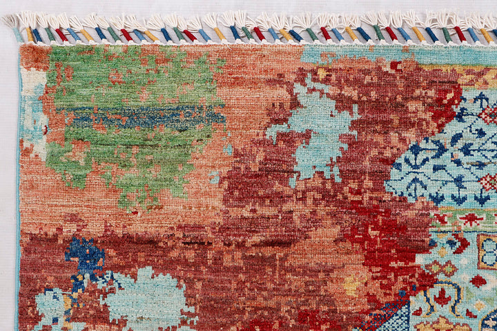 Earse Mamlook Handmade Rug 6.7x5.10 Ft