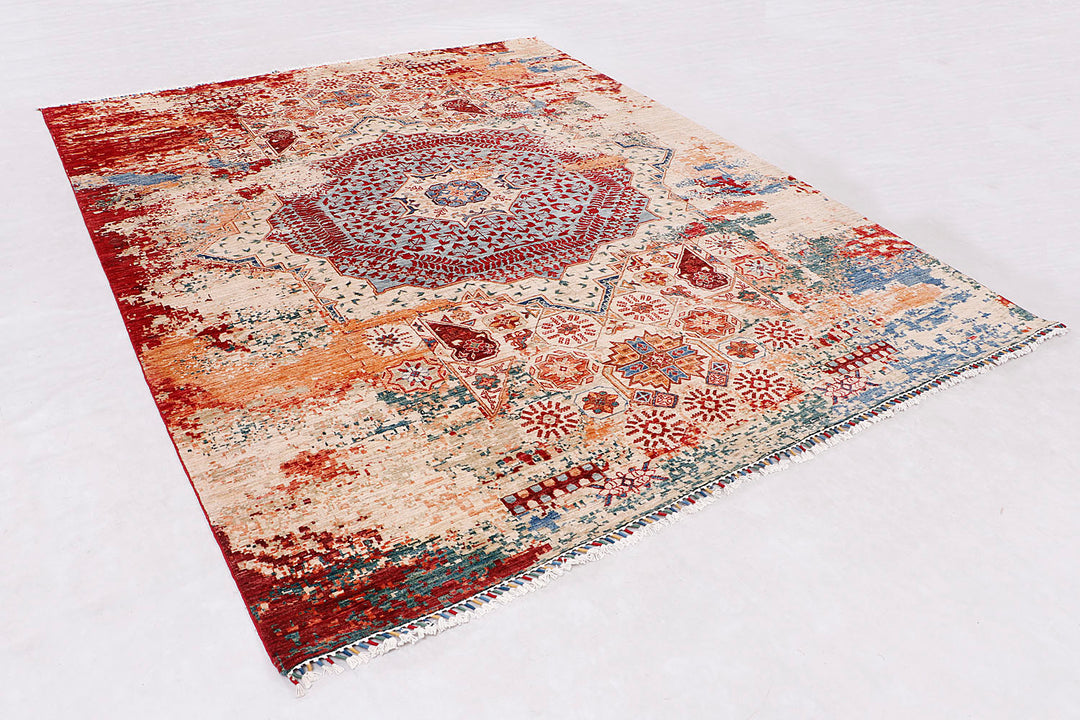 Earse Mamlook Handmade Rug 10x8.10 Ft