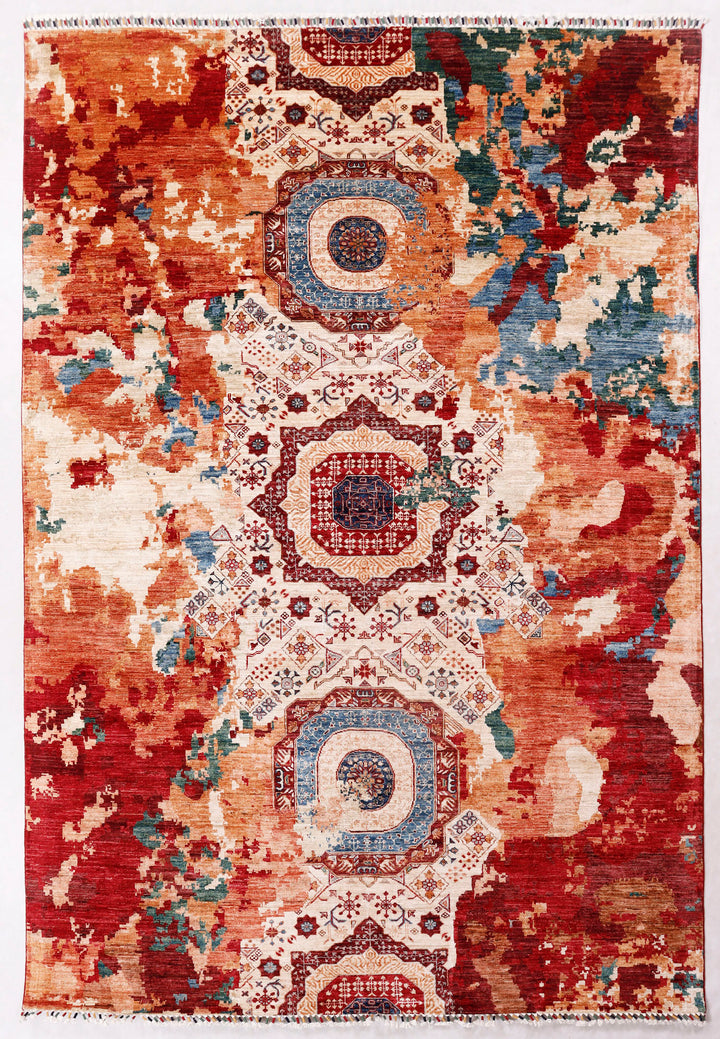 Earse Mamlook Handmade Rug 10x6.11 Ft