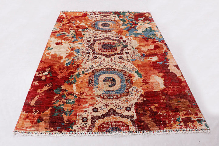 Earse Mamlook Handmade Rug 10x6.11 Ft