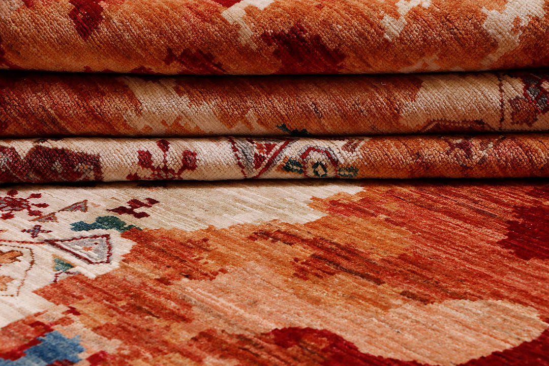 Earse Mamlook Handmade Rug 10x6.11 Ft