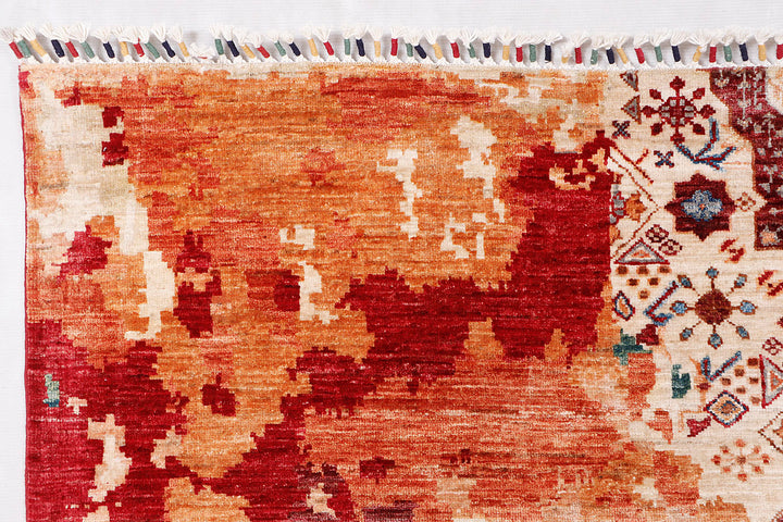 Earse Mamlook Handmade Rug 10x6.11 Ft