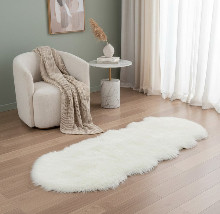 Fur-Runner - Pearl White  SHAPE 2x6 ft