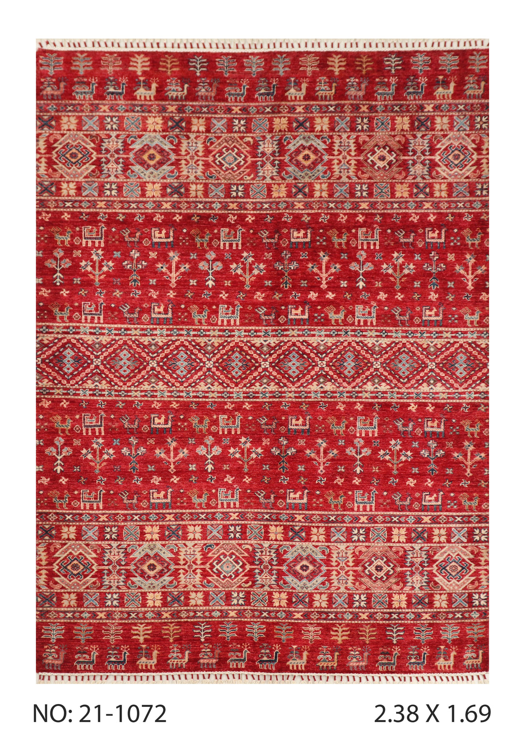 Khurjin Rust Handmade Rug 2.38x1.69 FT
