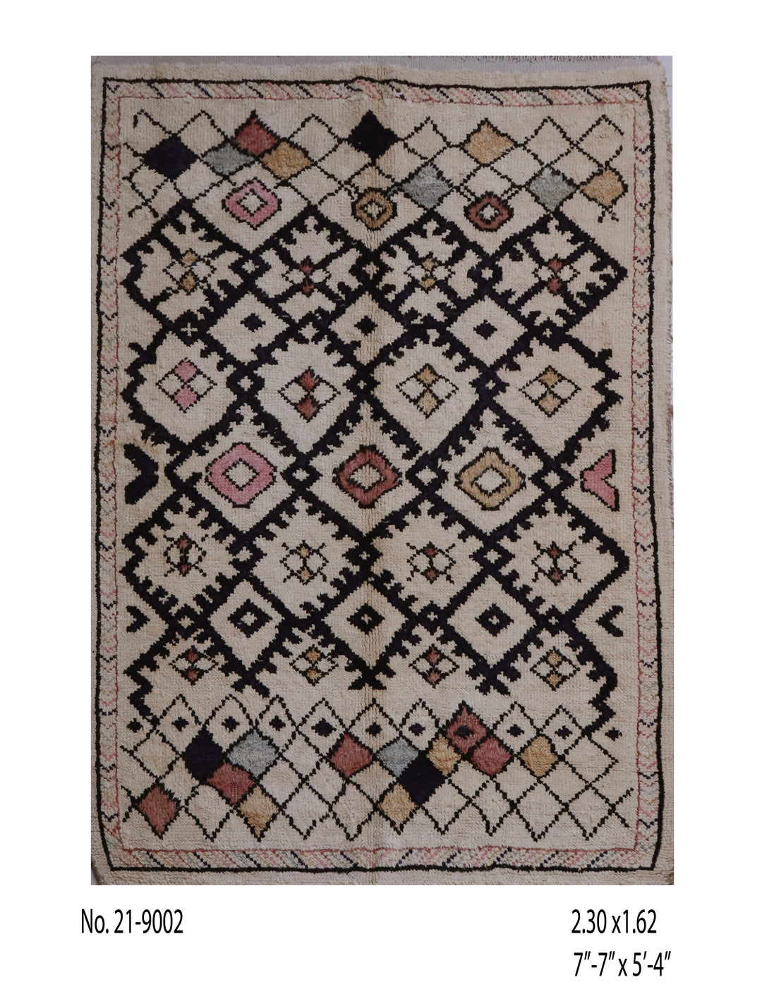 Multi Moroccan Handmade Rug 7.7x5.4 ft