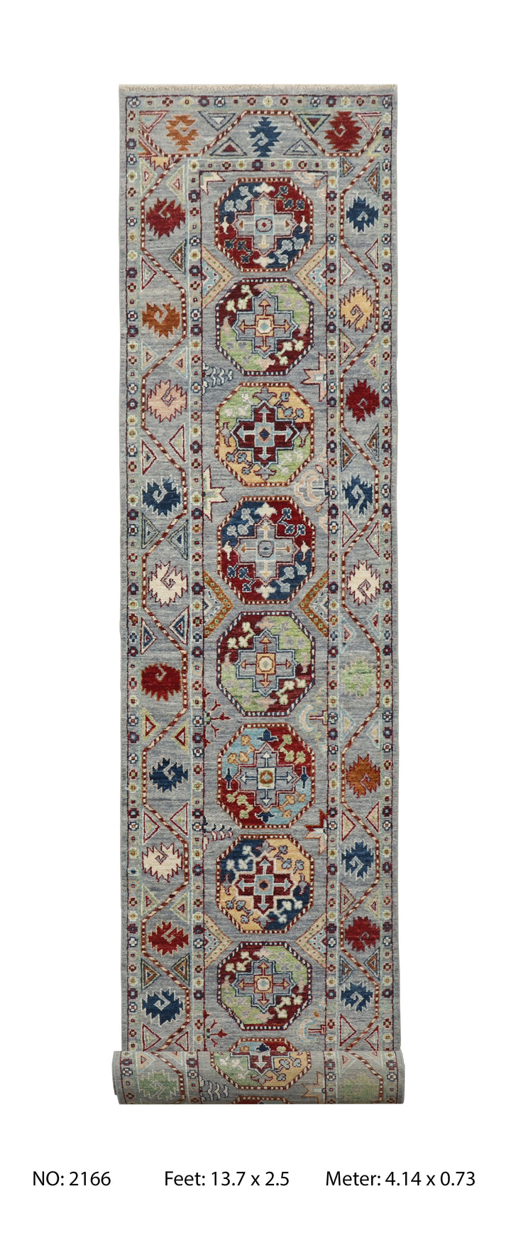 Khurjin Handmade Rug 13.7X2.5 FT