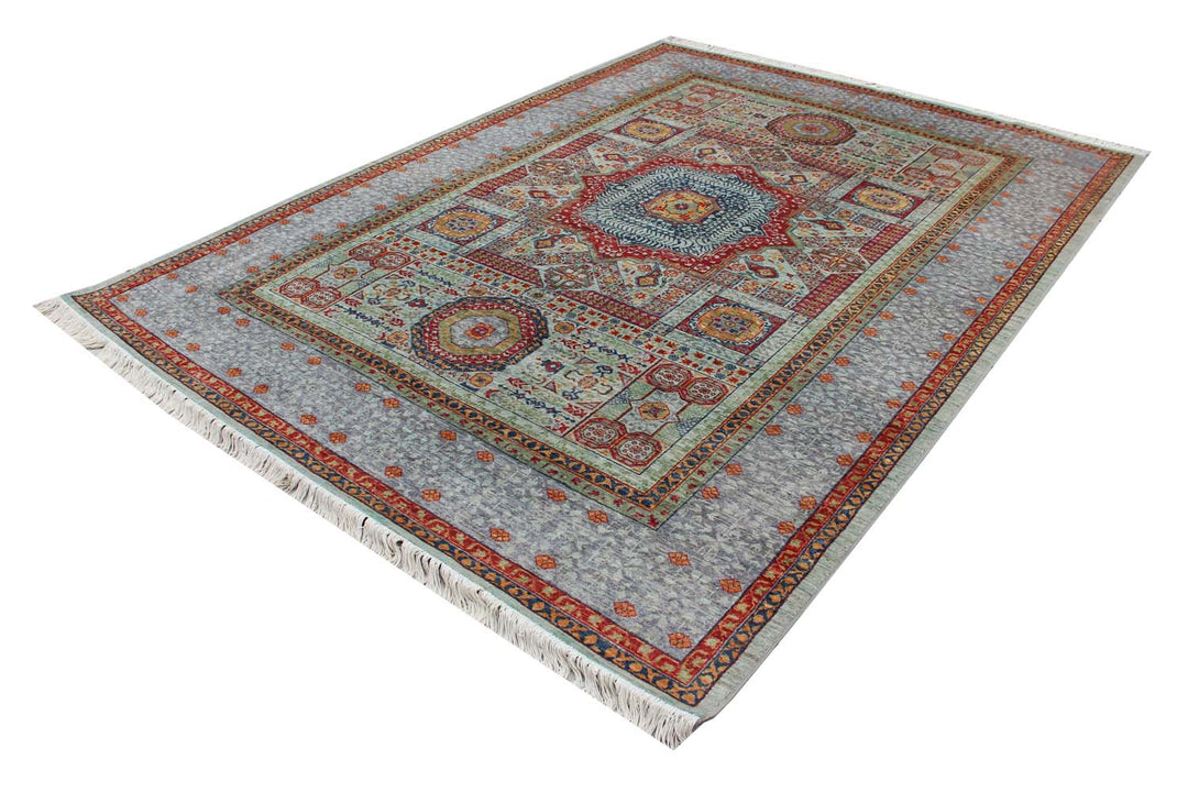 Fine Mamlook Handmade Rug 9.9x7.1 Ft