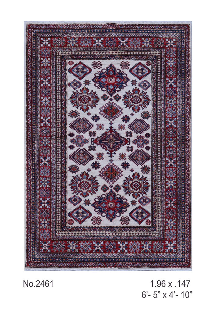 Traditional Super Kazak Rug 6.5x4.10 FT