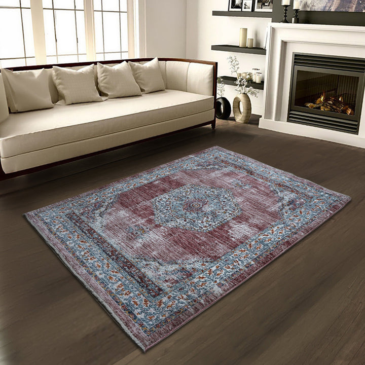 Multi Traditional Turkish Rug 4X6 Ft