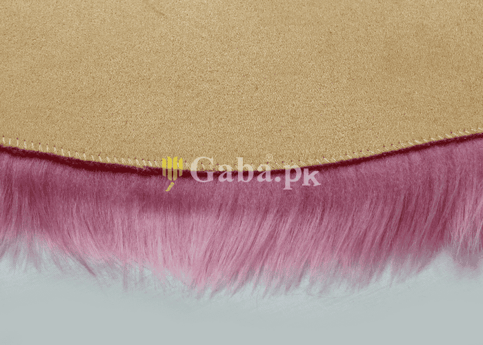 Pink Small Fur Throw 2x3 ft