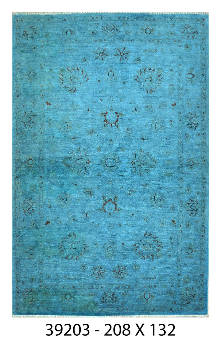 Over Dyed Hand Made Rug 4x6 FT