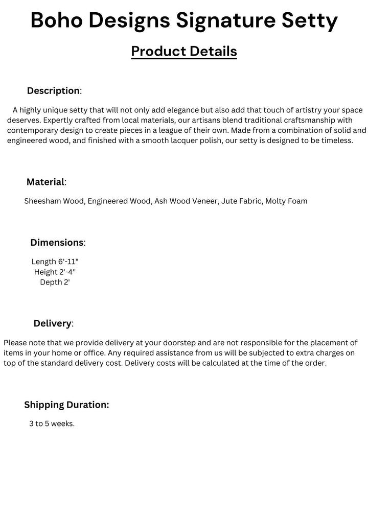 Cream Jute Sculptural Chaise Lounge with Spiral Ashwood Headrest