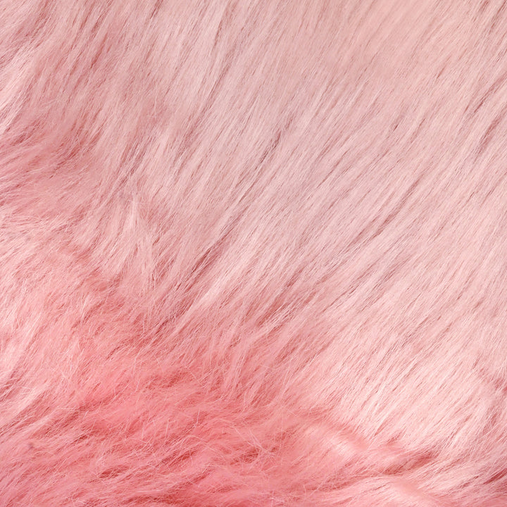Pink Round Fur 4X4 FT