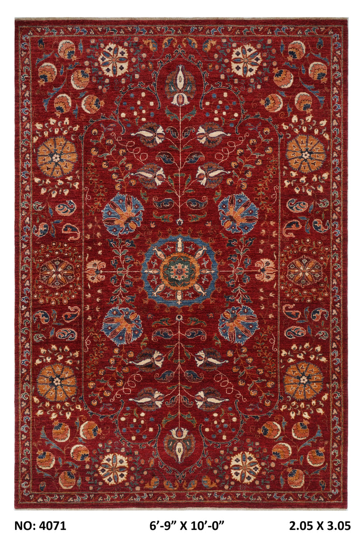 Khurjin Handmade Rug 6.9X10 FT