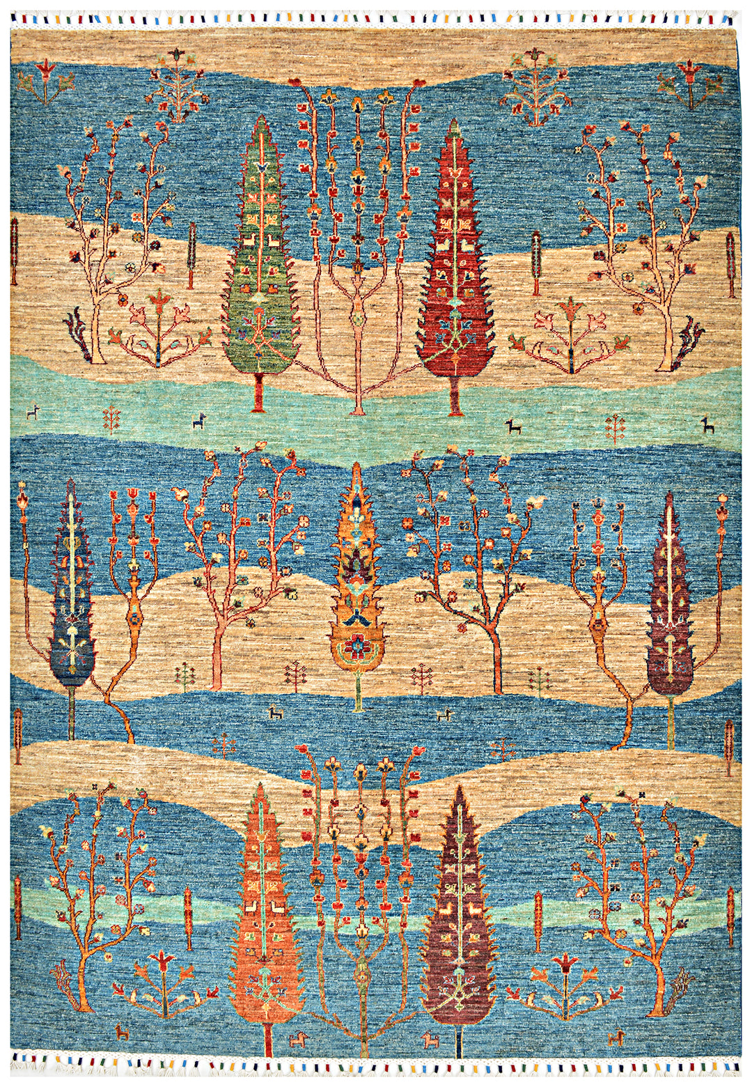 Khurjin Handmade Rug 5x8 FT