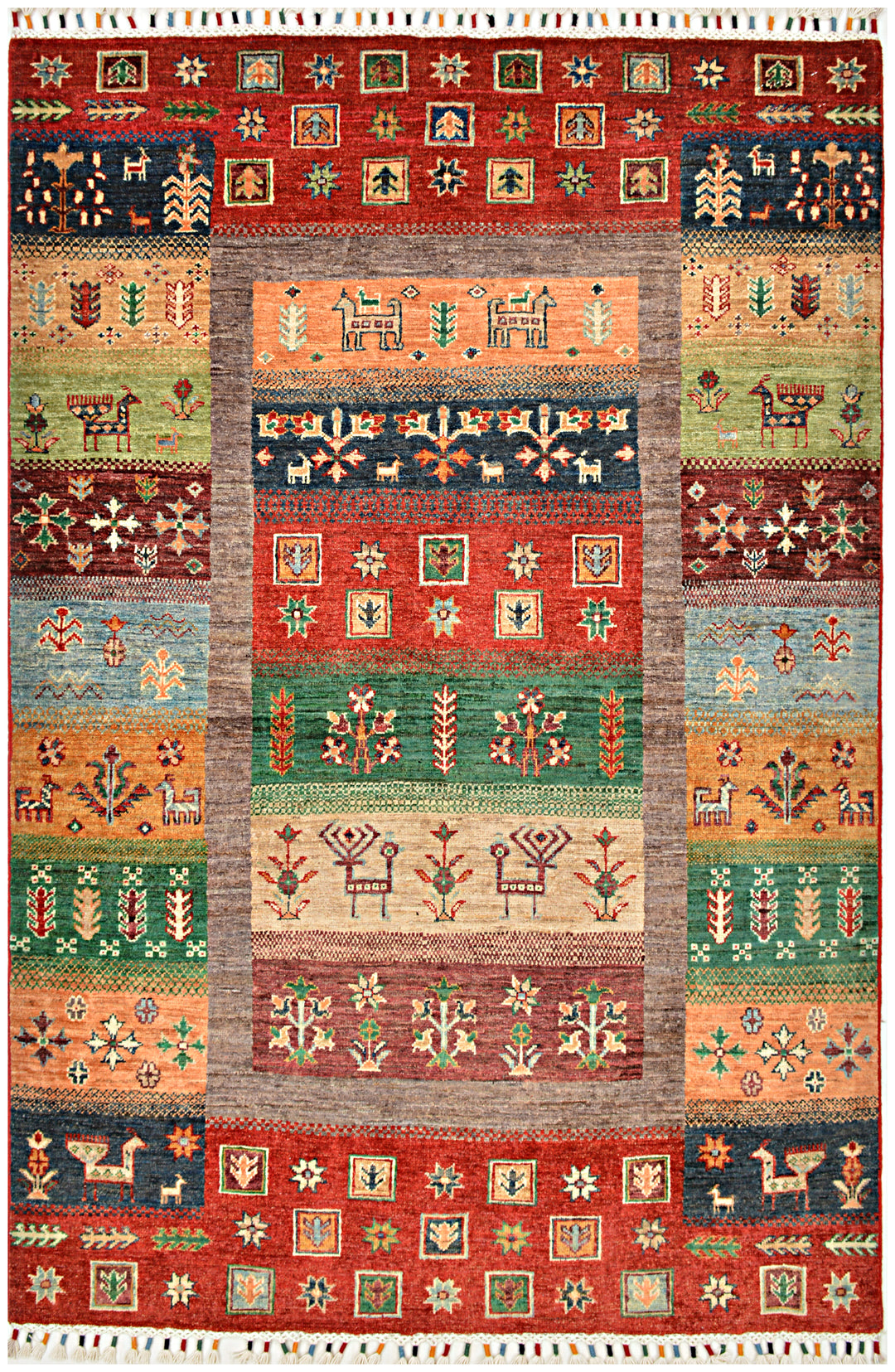 Khurjin Handmade Rug 4X6 FT