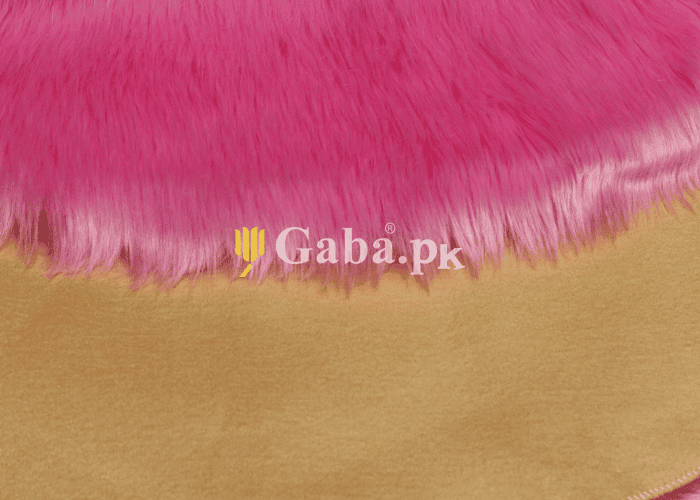 Pink Small Fur Throw 2x3 ft