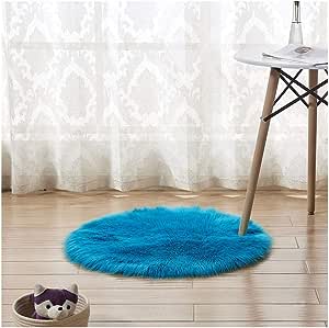 Ferozi Round Fur 80x80 cm