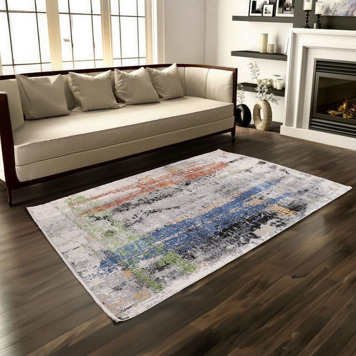 Multi Splash Turkish Rug 5X8 ft