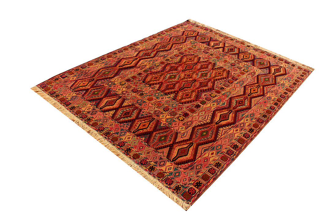 Biljik Daizangi handmade killim Rug 6.4x4.11 Ft