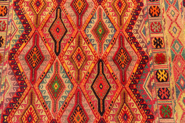 Biljik Daizangi handmade killim Rug 6.4x4.11 Ft