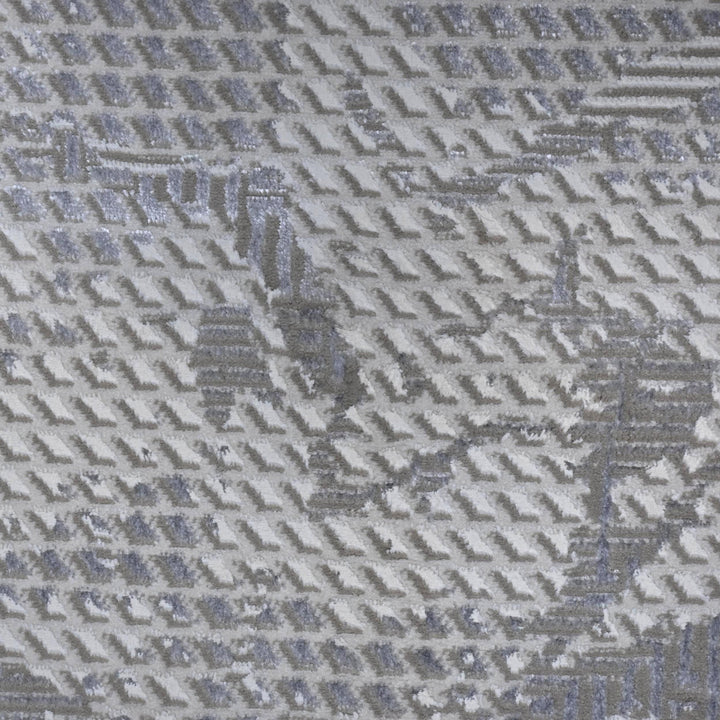 Grey Abstract Turkish Rug 4x6 Ft