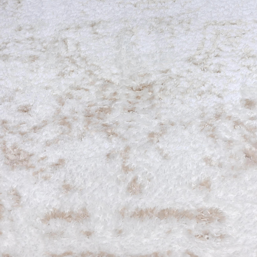 Ivory & Beige Floral Turkish Rug 5X8 ft