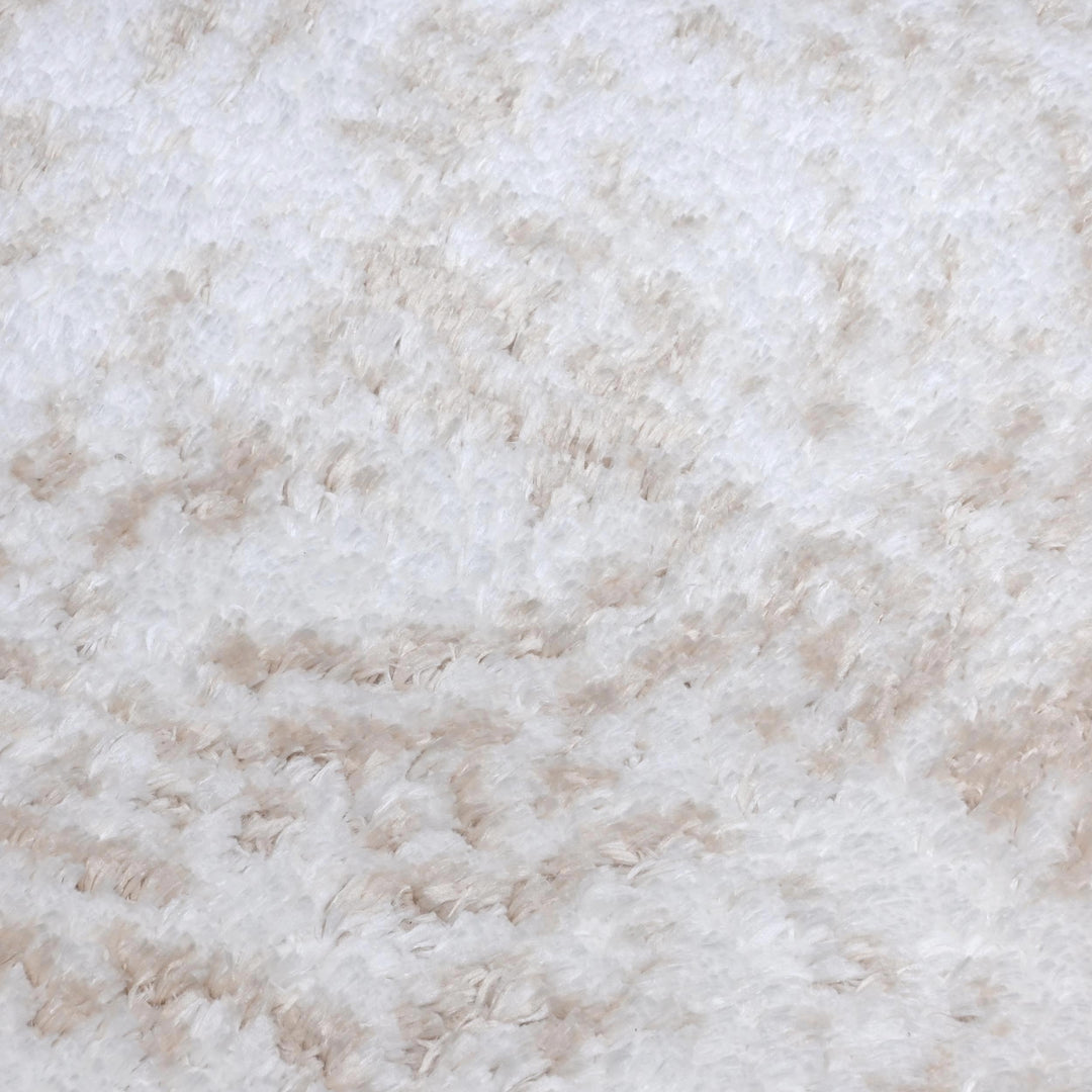 Ivory & Beige Floral Turkish Rug 5X8 ft