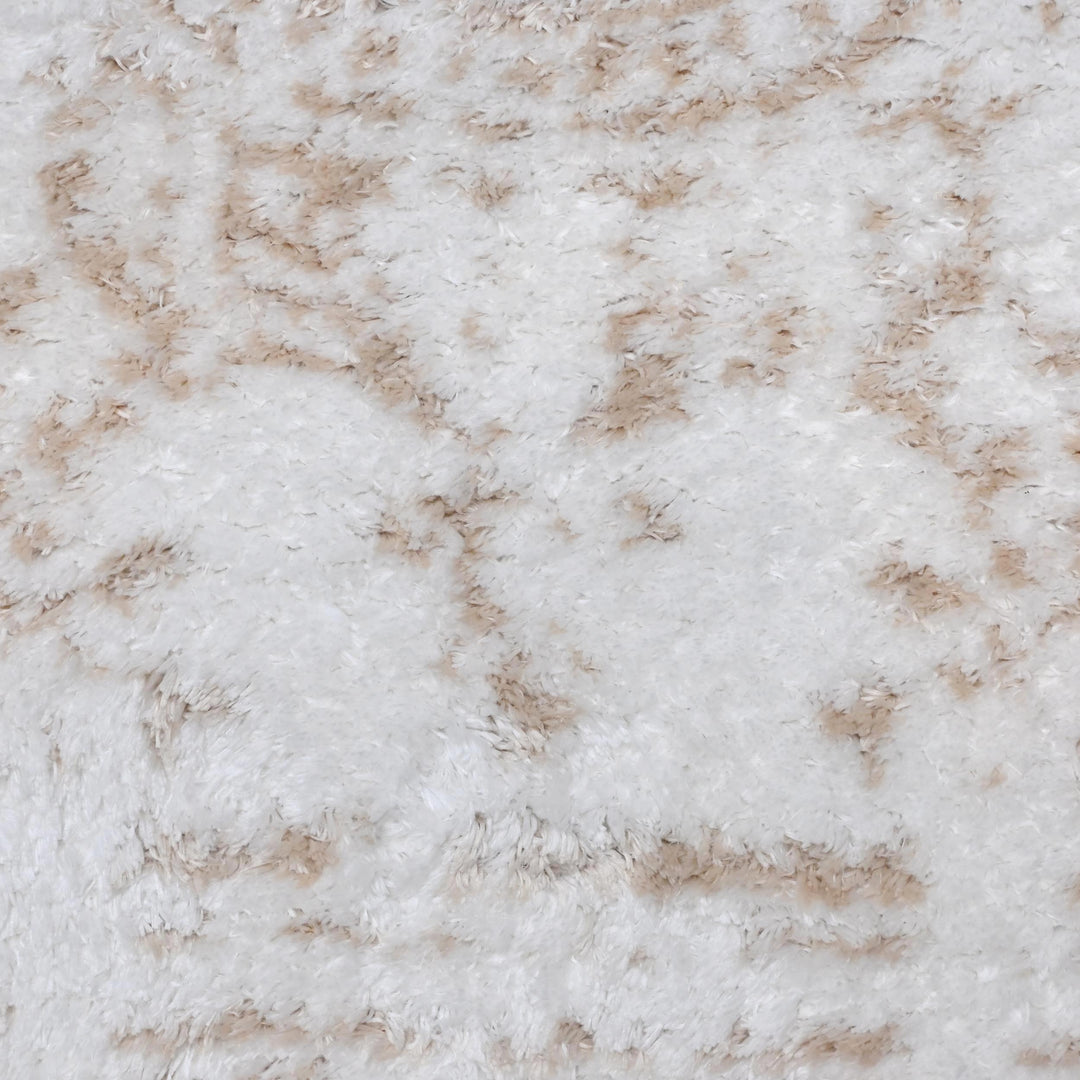 Ivory & Beige Floral Turkish Rug 5X8 ft