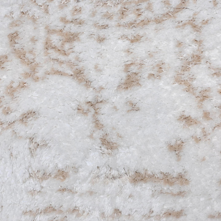 Ivory & Beige Floral Turkish Rug 5X8 ft