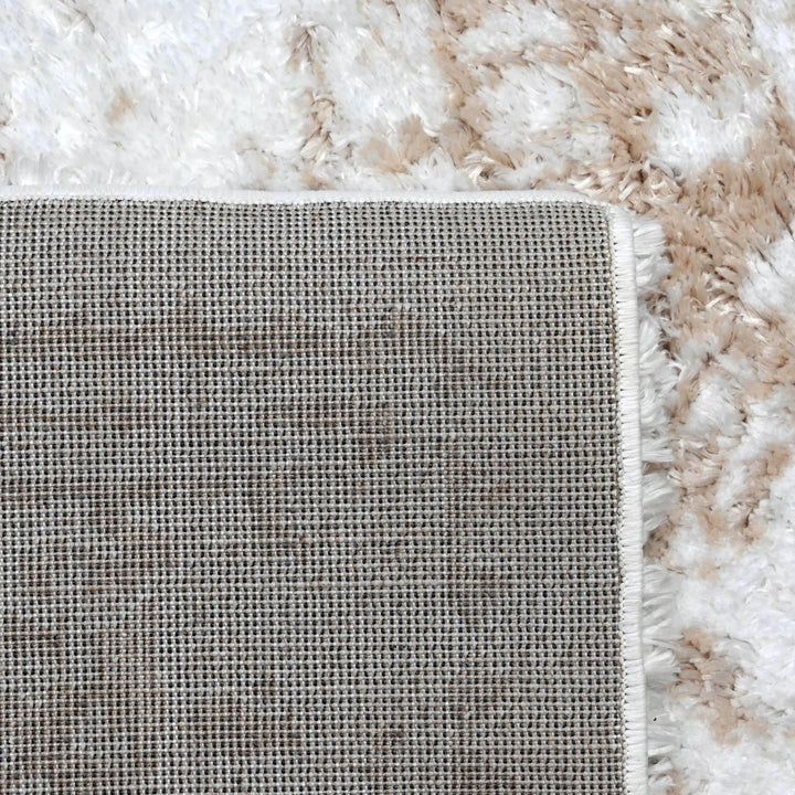 Ivory & Beige Floral Turkish Rug 5X8 ft