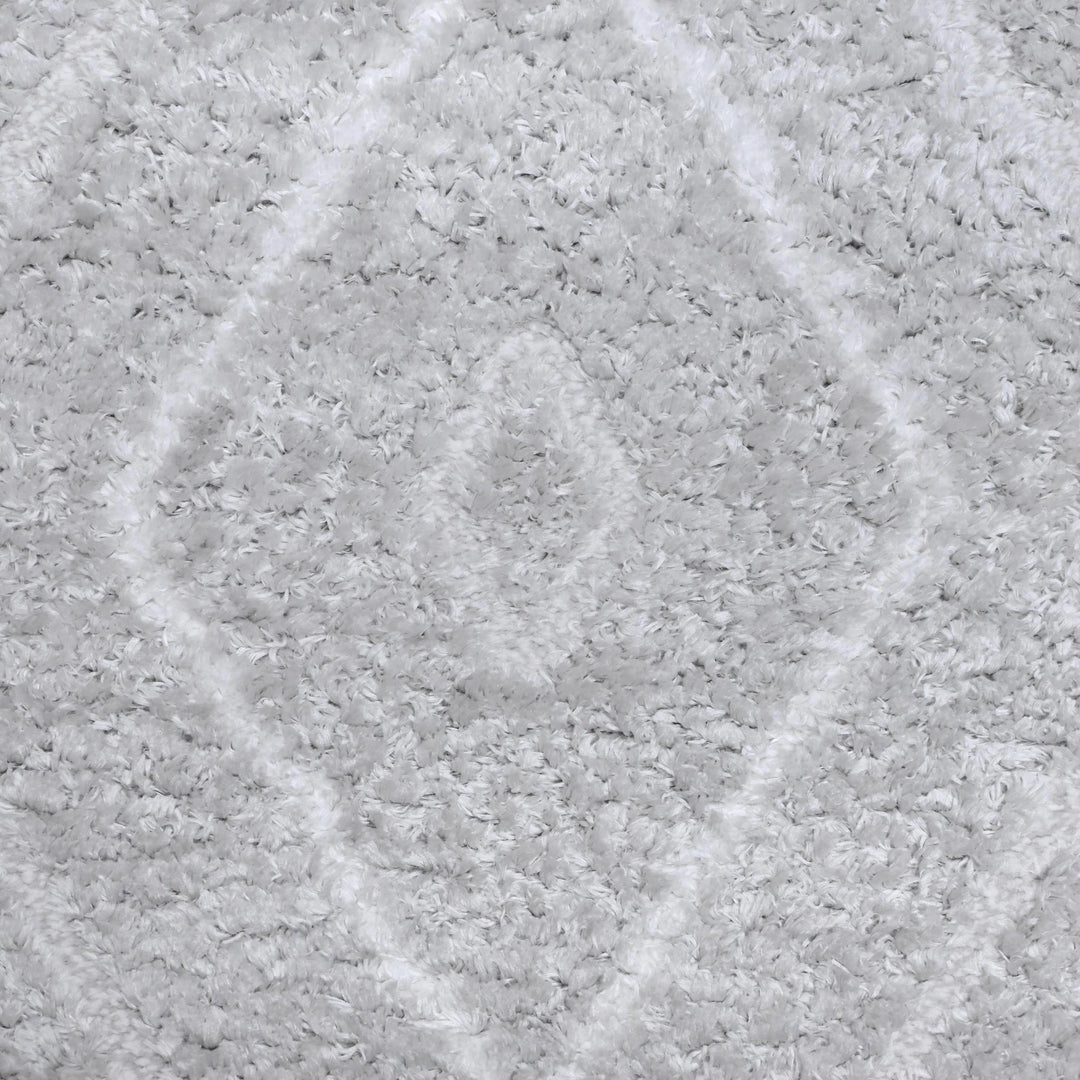 Grey & Silver Floral Turkish Rug 5X8 ft