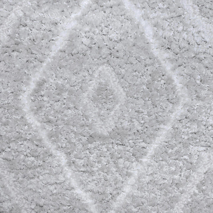 Grey & Silver Floral Turkish Rug 5X8 ft