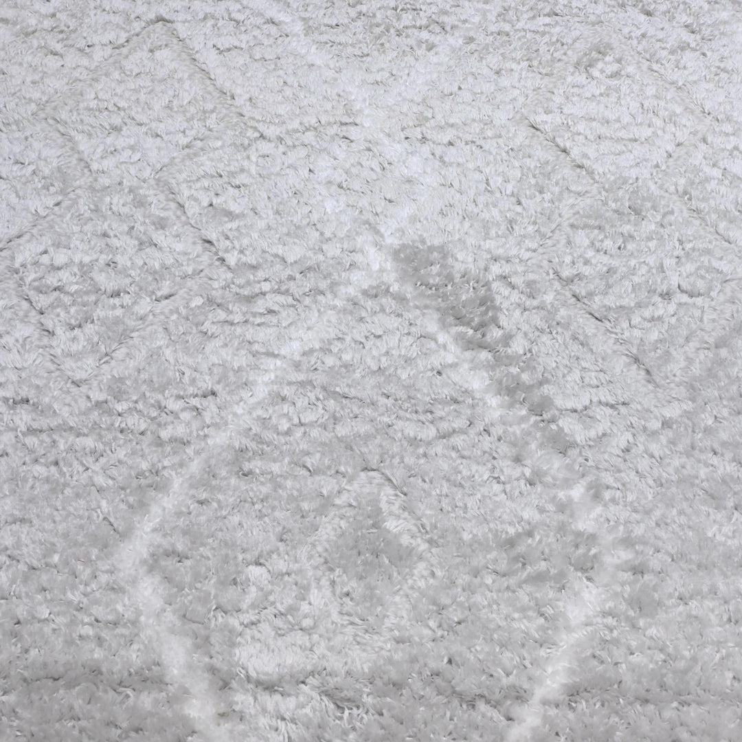 Grey & Silver Floral Turkish Rug 5X8 ft