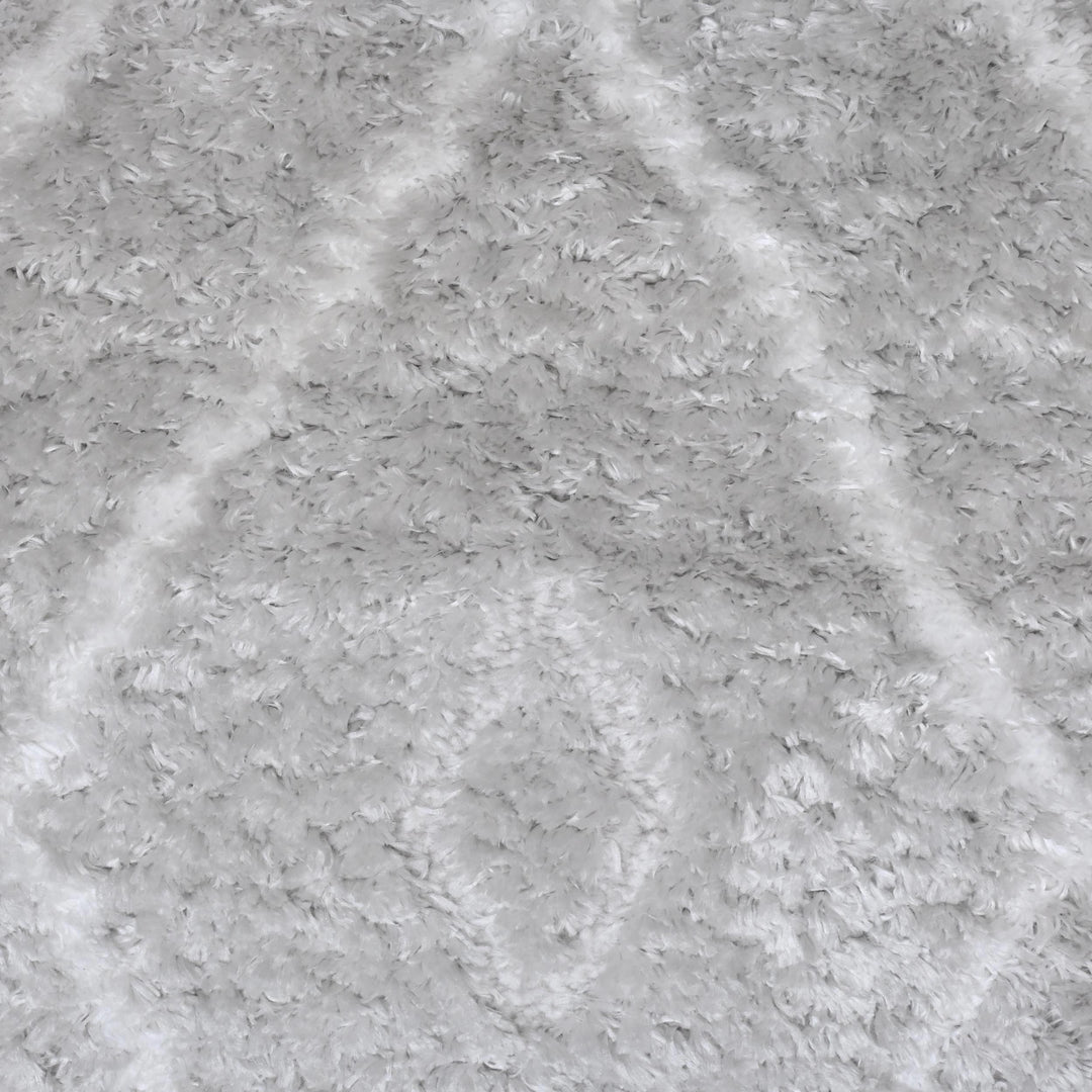 Grey & Silver Floral Turkish Rug 5X8 ft