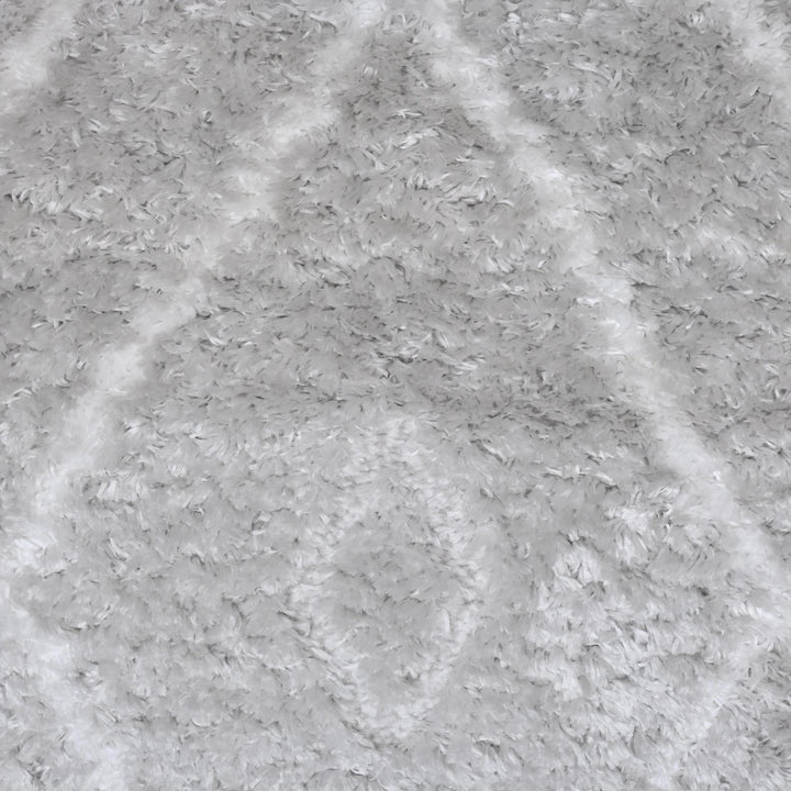 Grey & Silver Floral Turkish Rug 5X8 ft