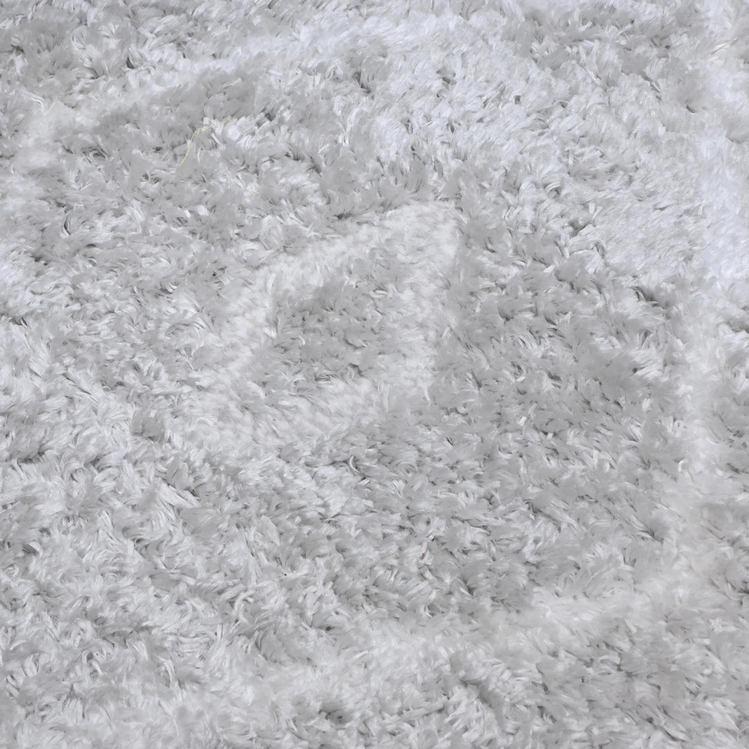 Grey & Silver Floral Turkish Rug 5X8 ft