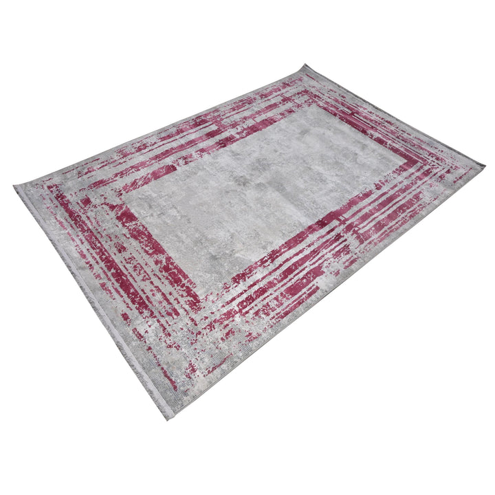 Grey Rose Turkish Rug 5X8 ft