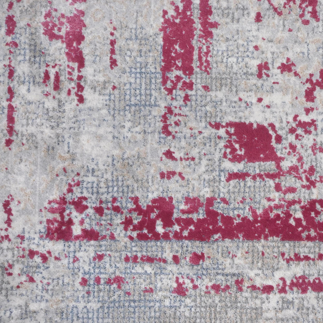 Grey Rose Turkish Rug 5X8 ft